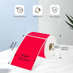 3x5 Inch Thermal Label Stickers,300Pcs Waterproof Rectangle Labels for Storage Bins,Moving Boxes,Address & Inventory Organization,Small Business Labeling,Red