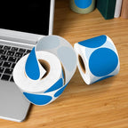 Easy to Use 2 Inch Blue Multi-Purpose Round Coding Labels, 4 Rolls 2000 PCS Circle Strong Adhesive Sticker for Office,Inventory, Organizing