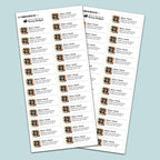Personalized Return Address Labels (Upload Your Photo) - Custom Image Address Stickers on Sheets (50-1000 Labels)
