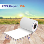 2 1/4" x 85' Thermal Paper (50 Rolls/Case) - BPA Free