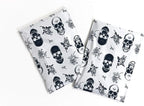 14x19 Poly Mailers – Skull Rose – Waterproof, Tear-Resistant Shipping Bags with Adhesive Seal – 100 Pack – Package Mint