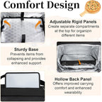 Expandable Food Delivery Backpack with Insulation