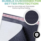 White Poly Bubble Mailers 8.5x12 inch #2 | Self Seal Padded Envelopes | Cushioned Bubble Mailer | Usable Size 8.5x11 | WaterProof | Lightweight mailing Shipping Bags | US Made | 200 Pack Bulk
