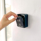 Iron Lock® Wall Mount Key Lock Box – Waterproof Heavy Duty Metal Lock Box for Keys with 4-Digit Combination & Resettable Code – Outdoor/Indoor Key Safe for Home, Office & Airbnb (Black, Small)