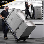 US Cargo Control Appliance Trucks (16-Pack) - Industrial Steel Appliance Hand Truck, 1,200 LBS. Capacity, with Double Auto Recoil Strap Systems & Stair Climbers - Heavy Duty Appliance Dolly