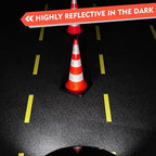 RoadHero 4 Pack Traffic Safety Cones 36 Inch with Black Weighted Base, Plastic PVC Cone, Orange Cones with Reflective Collar, Cones for Parking Lot, Construction Events, Road Safety