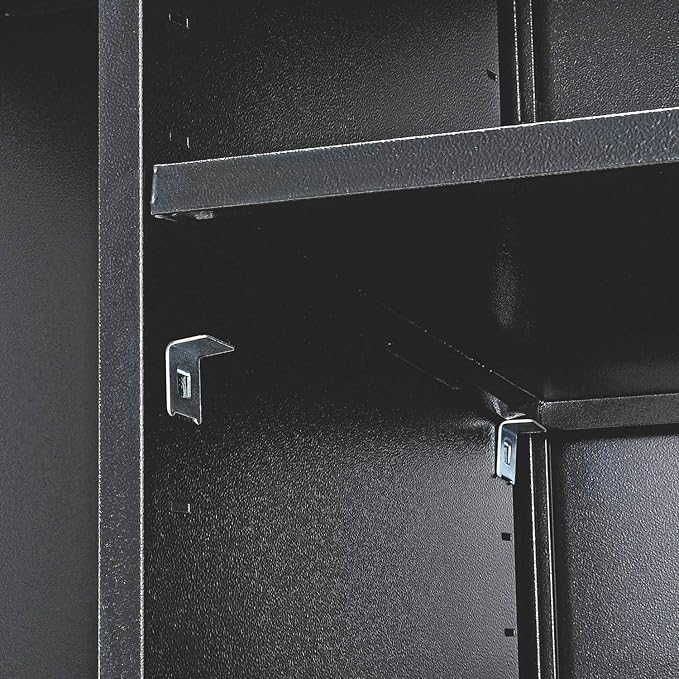 Global Industrial Janitorial Cabinet Assembled 36x18x72 Black