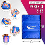 Large Ice Packs for Injuries Reusable - Ice Pack for Back Pain Relief (11x14.5) - Gel Ice Pack for Knee, Shoulder, Back, Hip