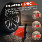 18" Traffic Safety Cones Orange Road Cones, Construction Cone with Rubber Base & Reflective Collars, Restorable Parking Cones, Heavy Duty Road Cones for Traffic Control & Road Safty(8 Pack）