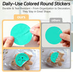 2 inch Dot Stickers Labels Circle Garage Sale Sticker 750Pcs Round Thermal Printer Stickers Printable Writable Price Labels for Yard Sale, Watercolor Green