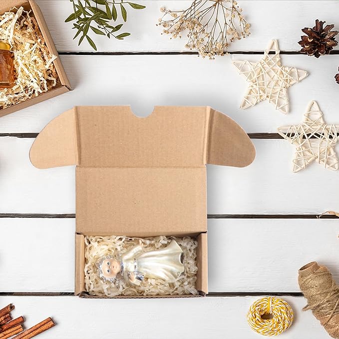 PHAREGE 4.6x2.2x2.2 inch Shipping Boxes Bulk 50 Pack Brown, Tab Lock Tuck Top Mailer Boxes for Packaging Small Business, Small Cardboard Gift Boxes for Wrapping Mailing Present