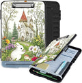 Clipboard with Storage Box & Pen Holder,Heavy Duty Clip Boards 8.5x11 for Nursing,High Capacity,School & Office Supplies,Enchanted Castle