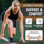 Premium Elastic Bandage Wrap (4” Wide, 2 Pack) - Nexskin Latex Free Athletic/Medical Compression Bandages Hook & Loop Fasteners at Both Ends - Lifetime Washable & Reusable Bandages