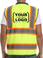 Reflective Safety Vest for Men and Women - High Visibility Construction Vest - Dual Tone Reflective Strips
