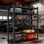 Adjustable 6-Tier Garage Shelving, Heavy Duty Steel Storage Rack, High Load Capacity, Ideal for Garage, Warehouse, or Home Organization (6-Tier 78" H x 40" W x 18" D)
