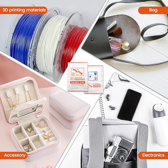 30Pcs 5 Gram 13X Molecular Sieve Powder Packs for 3D Printer Filament Storage, 3D Printer Filament Dryer