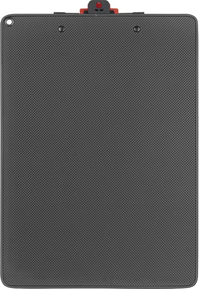 Clipboards with Pen Holder A4 Size 12.5x9 Inch Aluminum Protection Edge Clip Board for Classrooms, Offices, School, Doctor, Coaches [Upgraded Clip] (Black, 2 Pack)