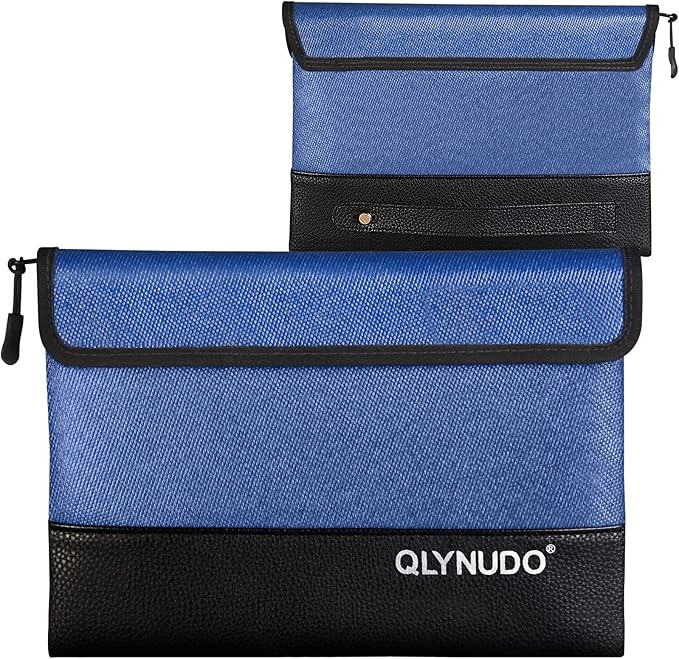 5200℉ Fireproof Money Bag for Cash, Fireproof Bag, Fireproof Pouch for Important Documents and Valuables, 11x7.7 Inch, Waterproof Zipper