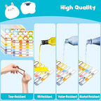 208 PCS Baby Food Labels, 26 Adorable Designs Removable Food Name Stickers Self-Adhesive Water/Oil/Tear Resistant for Baby, Kids, Toddlers Food Containers, Water Bottles, School Supplies, Mason Jars