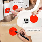 2 Inch Fluorescent Red Circle Stickers 500 Pcs,Permanent Color Coding Dots for Office Home Organization, File Classification,Multipurpose Labels