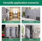 72" Tall Employee Locker with Shelves and Hooks 3 Doors Steel Sports Locker for Office Home Bedroom School Gym Garage, Metal Staff Locker Locking Storage Cabinet,Grey