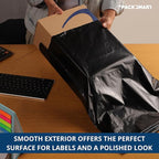 Black Plastic Poly Mailers 14.5"x19" | Shipping Bags for Clothing, Books & Accessories | Durable Shipping Envelopes | Waterproof, Tear-Proof with Strong Self-sealing Adhesive | 100-Pack