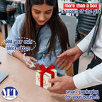 MT Products Custom Printed White Custom Shipping Boxes 4" x 4" x 4" - Personalized Mailing Boxes and for Gifting