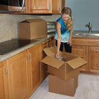 Amazon Basics Cardboard Shipping and Packing Moving Boxes, 10 Pack, Medium, Brown, 18" x 14" x 12"