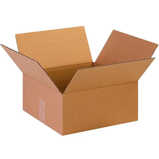 TAPE LOGIC 13 x 13 x 6 Corrugated Cardboard Boxes, Flat 13"L x 13"W x 6"H, Pack of 25 | Shipping, Packaging, Moving, Storage Box for Home or Business, Strong Wholesale Bulk Boxes