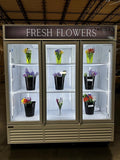 Commercial Beverage Refrigerator Display Fridge, Three Glass Door Upright Merchandiser Drink Cooler with LED Light Adjustable Shelves,ETL Approval,63.5 Cu Ft