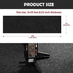 450 GSM Extra Thick Waterproof Black Carpet Runner for Events Decorations, 3X10 Ft Not Slip Red Runner Aisle Runway Rug for Wedding, Party, Banquet, Activity Entrance and Special Events Decorations