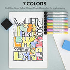 Nicpro Dry Erase Lap Board 9 x 12 inches 2 Pack Kid Double Sided Blank Small Lapboard with 8 Pens, 2 Eraser, Learning Mini Whiteboard Portable Drawing Board for Student and Classroom Use