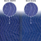 1 Pack Moving Blankets Heavy Duty 80"x72" Quilted Packing Blankets for Moving Furniture Padded Shipping Furniture Mover Blue
