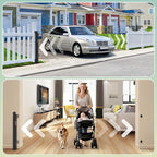 Retractable Baby Gates Extra Wide 150" (12.5 FT) x 34" Tall, Indoor/Outdoor Retractable Gate for Doorways, Stairs, Hallways, Decks, Garage,Black Retractable Dog Gate with Fiberglass Reinforcement Rods