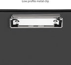 Amazon Basics Plastic Storage Clipboard,Black, 2-Pack