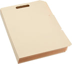 Amazon Basics Manila File Folders with Fasteners for Organized Filing, Letter Size, Light Brown, 100-Pack