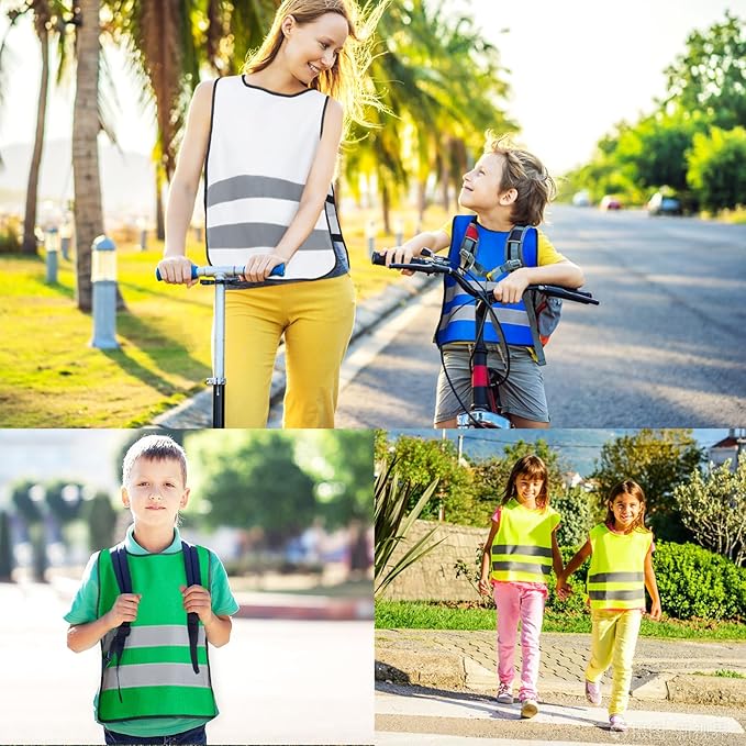 A-SAFETY Kids High Vis Reflective construction Safety vest customized LOGO