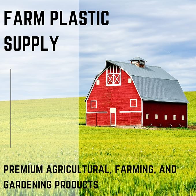 Farm Plastic Supply - Clear Plastic Sheeting - 6 mil - (20' x 100') - Thick Plastic Sheeting, Heavy Duty Polyethylene Film, Drop Cloth Vapor Barrier Covering for Crawl Space