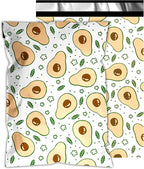 Poly Mailers 6x9 Inch 100 Pcs - Avocado printed Shipping Bags, 2.4mil Thickness, Waterproof and Tear Resistant Mailing Envelopes, Self-Sealing Packaging Bags for Small Business
