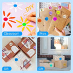 1 Inch Circle Dot Stickers 1000 PCS Color Coding Thermal Labels Dots Writable Printable Small Round Stickers for Office, Classroom, Inventory, Garage, Organizing Storage, Fluorescent Blue
