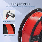 FLASHFORGE PETG Pro Filament 1.75mm Red, 3D Printer Filament 1kg (2.2lbs) Spool, Dimensional Accuracy +/- 0.02mm, 3D Printing Filament for Various Mechanical Parts, Waterproof Parts