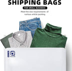 POLYSELLS 1000 pcs 12x15.5 Inches White Poly Mailers Shipping Envelopes, Strong Adhesive Sealing, Waterproof, and Tear-resistant Postal Mailing Bags for Clothing, Books, and Accessories