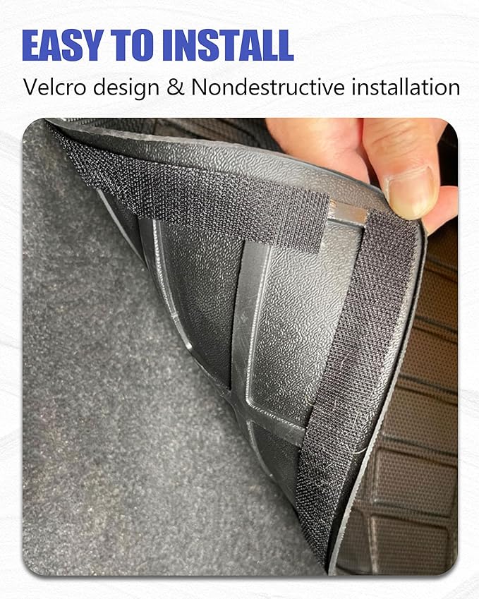 Cargo Liners Backrest Mat for Cadillac XT4 Accessories 2019-2025 with Hook&Loop Rear Trunk Mat Rear Seat Back Cover Protector All Weather Anti-Slip Split Dog Liner 3 PCS