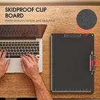 Clipboards with Pen Holder A3 Size 11 x 17 Inch Aluminum Protection Edge Clip Board for Classrooms, Offices, School, Doctor, Coaches [Upgraded Clip] (1 Pack)