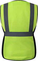Safety Vest for women, Hi vis Reflective Lady Work vest With 9 Multi Pocket And Zipper