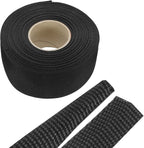 MECCANIXITY Braided Cable Sleeves Heat Shrinkable Fabric Sleeving, 1 9/16" 40ft Black 2:1 Ratio Heat Shrinkable Cord Protector for Harness Cable, Network Cable Protection, Cable Management