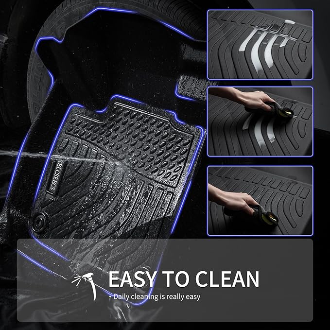 KELCSEECS® Floor Mats & Cargo Liner with Seatback Mats for 2025 Mazda CX-50 Hybrid,All Weather Protection TPE Floor Liners Front& Rear Row Full Set CX50 Hybrid Accessories Black