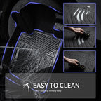 KELCSEECS® Floor Mats & Cargo Liner with Seatback Mats Custom for Nissan Pathfinder 2022-2025 8 Seat/Infiniti QX60 7 Seat All Weather Protection TPE Floor Liners Full Set Pathfinder Accessories Black