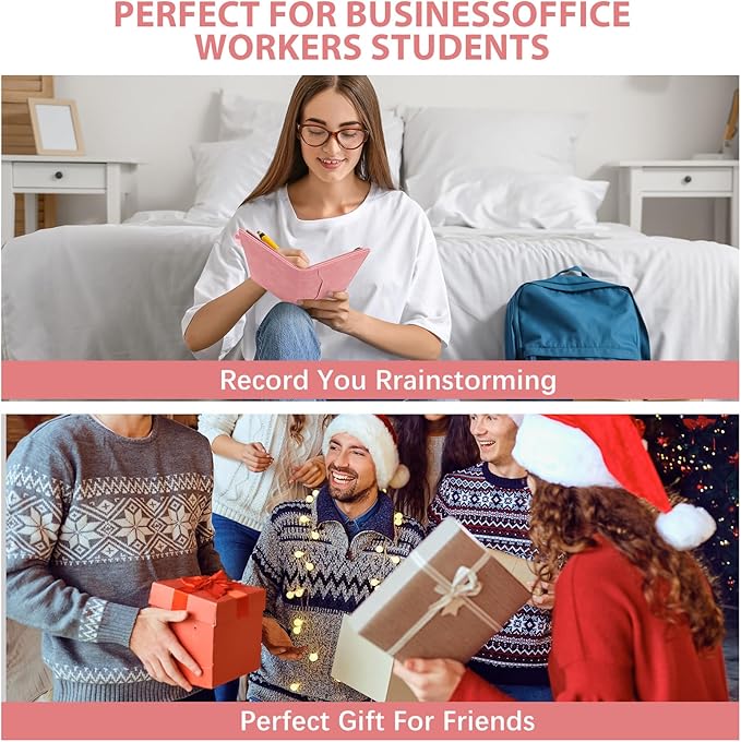 6 Sides Whiteboard Notebook Portable Whiteboard Dry Erase Notebook Portable Dry Erase Board Double Sided Folding Whiteboards White Board for Office Study Meeting(Pink,A6: 4.5"×6”)