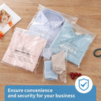 iMailer - 12" x 18"(1000 Counts) - Poly Bags with Suffocation Warning Self Seal 1.6 Mil for Clothing, Shirts, Packaging - Permanent Adhesive